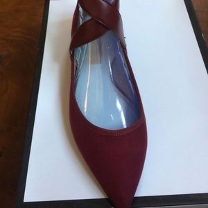 Nine West. Brand new. Deep maroon. Ballerina shoes